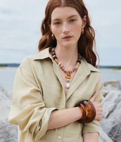 Arc Cuff - Tortoise