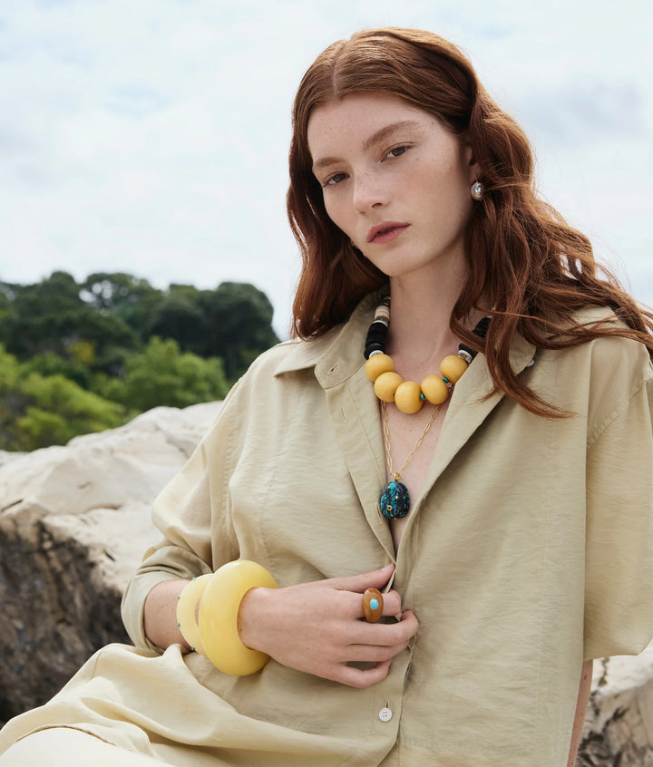 Pearl Pablo Earrings in Blue Topaz