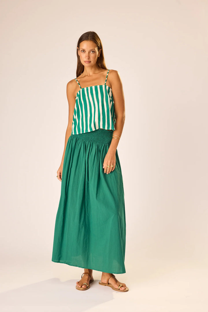 Fern Cami - Stripe Lawn