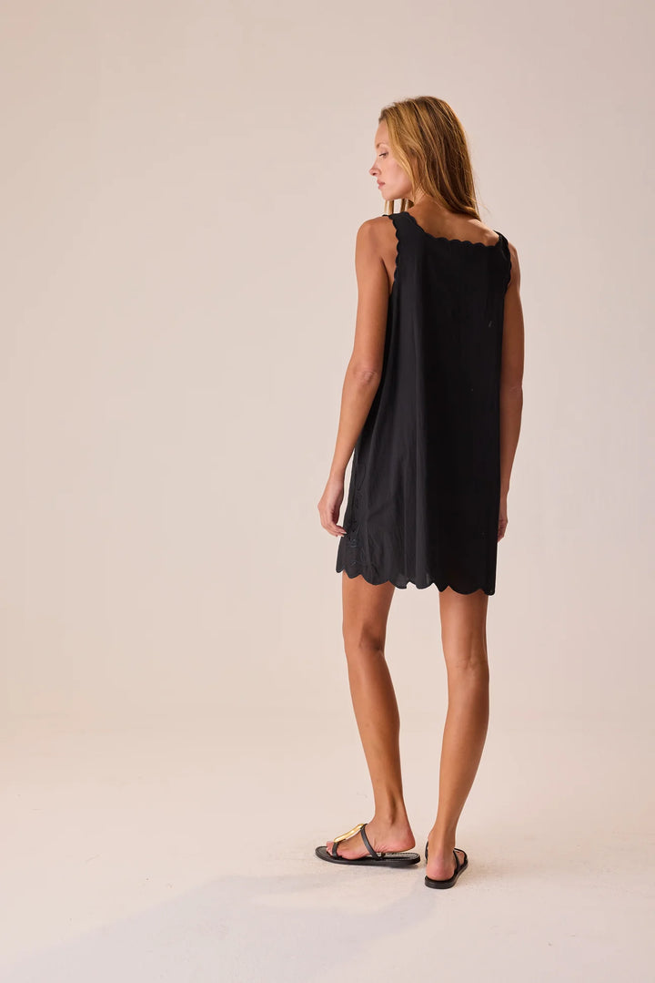 Nadia Dress - Black Embroidery