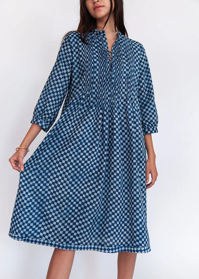 Aditi Ananta Dress - Natural Indigo