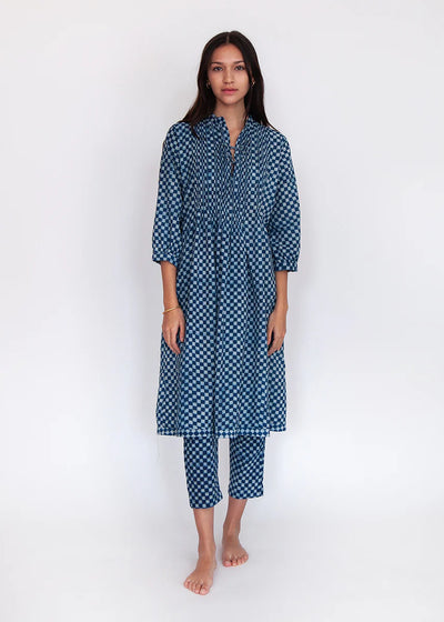 Aditi Ananta Dress - Natural Indigo