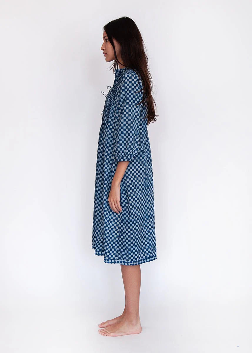 Aditi Ananta Dress - Natural Indigo