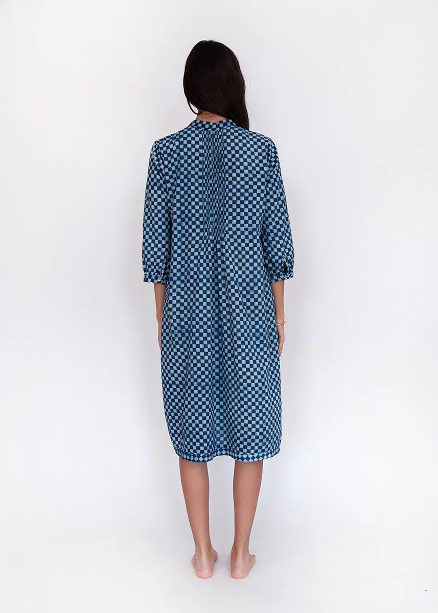 Aditi Ananta Dress - Natural Indigo