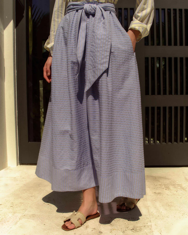 Johanna Dress - Banana Stripe