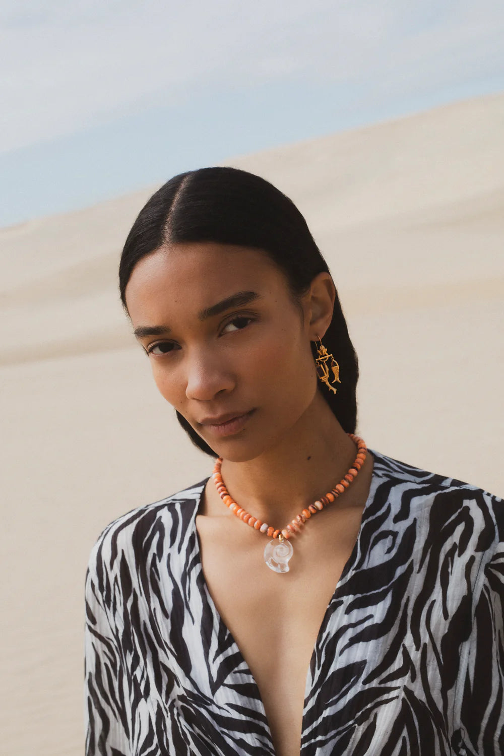 Mini Koi Chandelier Earrings - Gold Mix