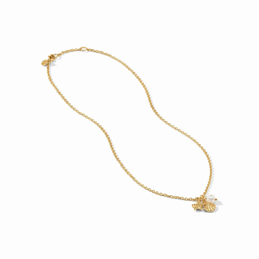 Sanibel Trio Delicate Necklace - Shell Pearl