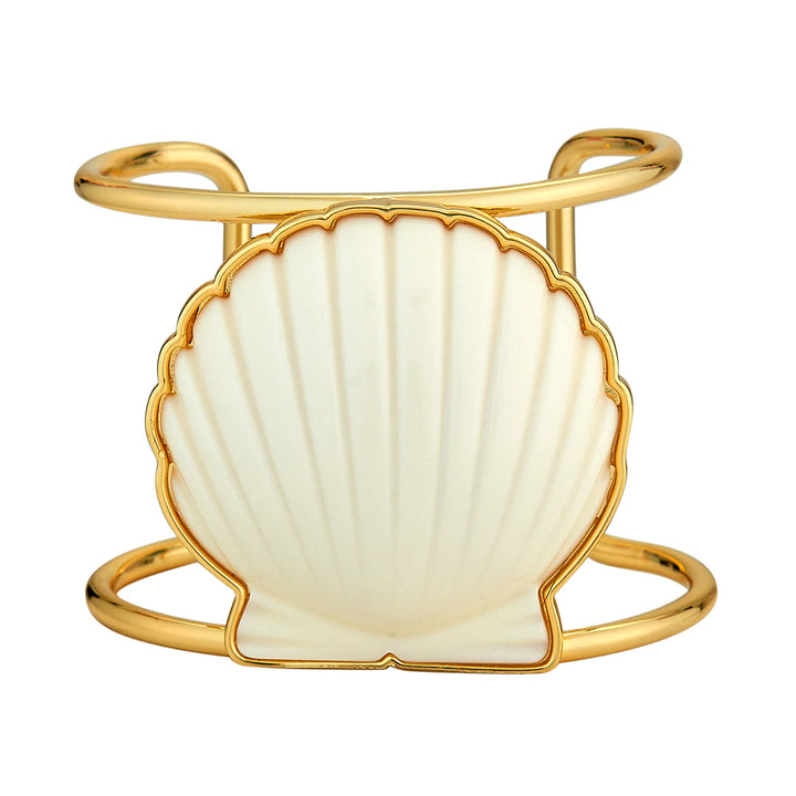 Scallop Shell Cuff - Ivory