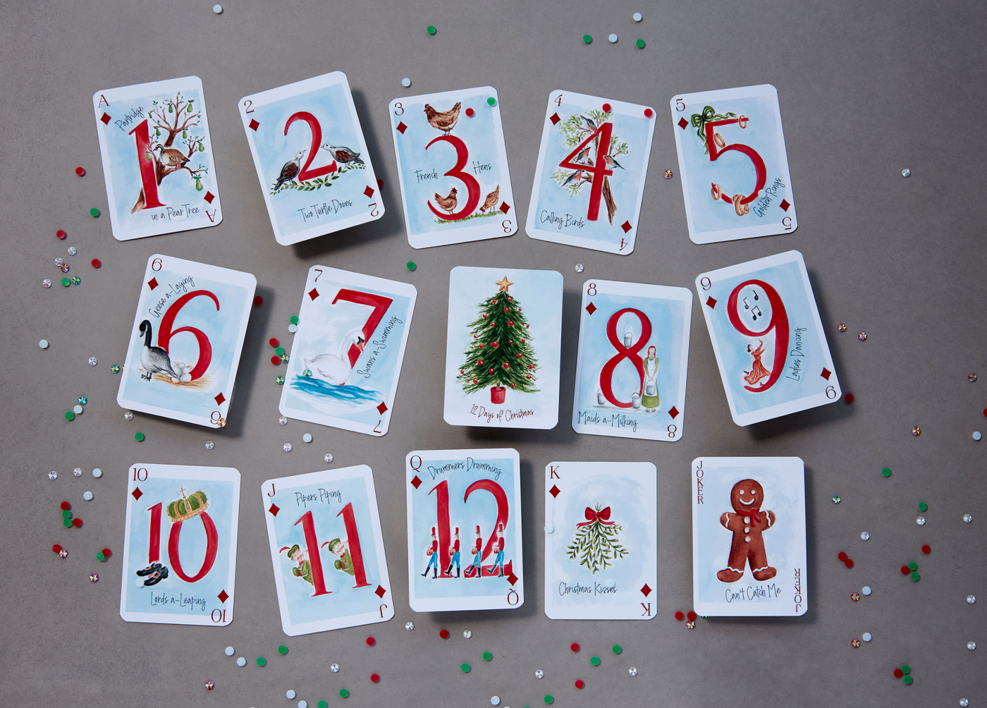 12 Days of Christmas Playing Cards
