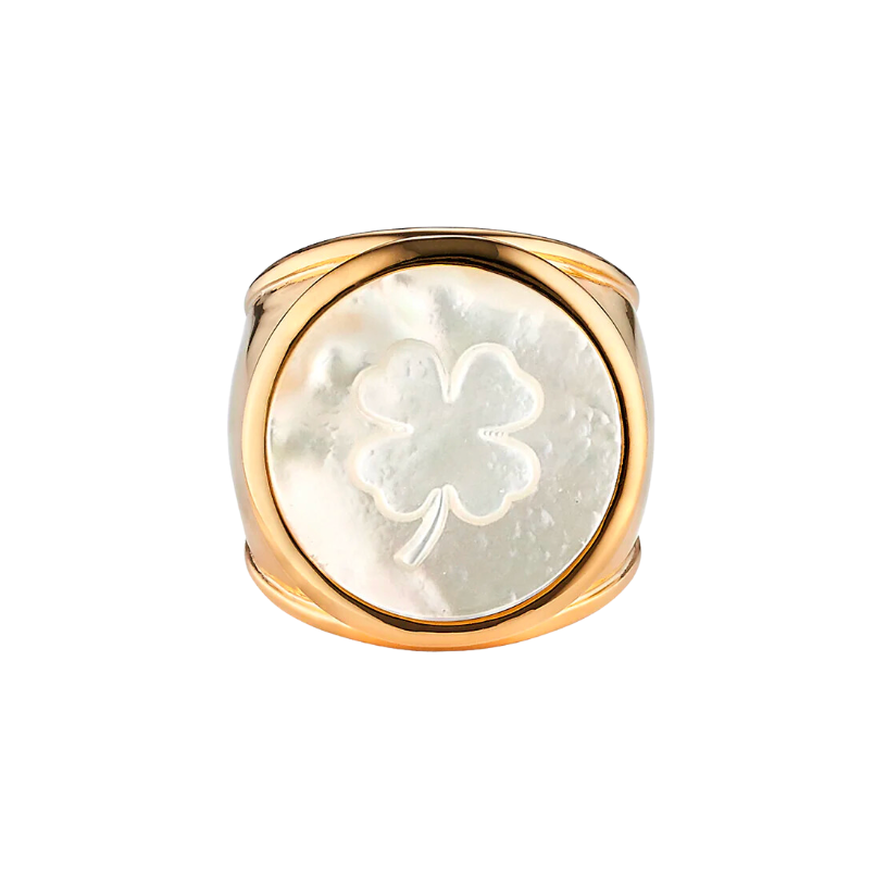 Icon Classic Ring - Four Leaf Clover
