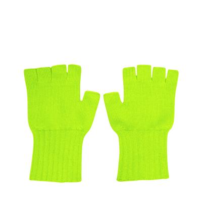 Cashmere Fingerless Gloves- Citrus