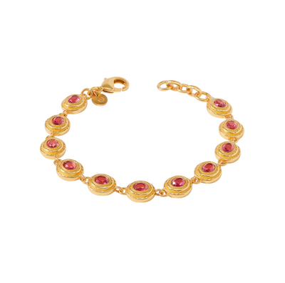 Tudor Tennis Bracelet - Raspberry