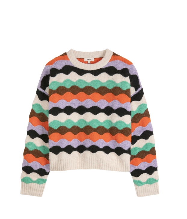 Panayo Knit Sweater - Creme