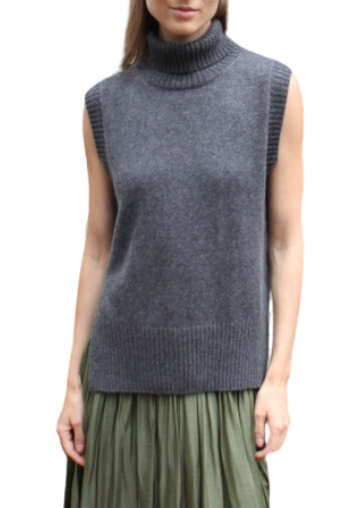 The Lilah Sweater Vest- Flannel