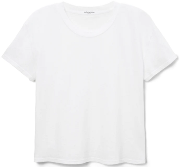 Harley Cotton Boxy Crew Tee - White