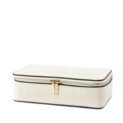No. 47 The Jewelry Case - Black Pebbled Leather
