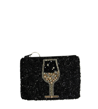 Small Coin Purse W/ Embellished Glass