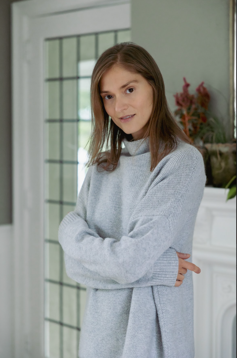 Amanda Cashmere Pullover- Foggy