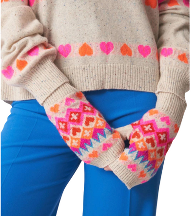Farley Fairisle Wrist Warmers - Leslie