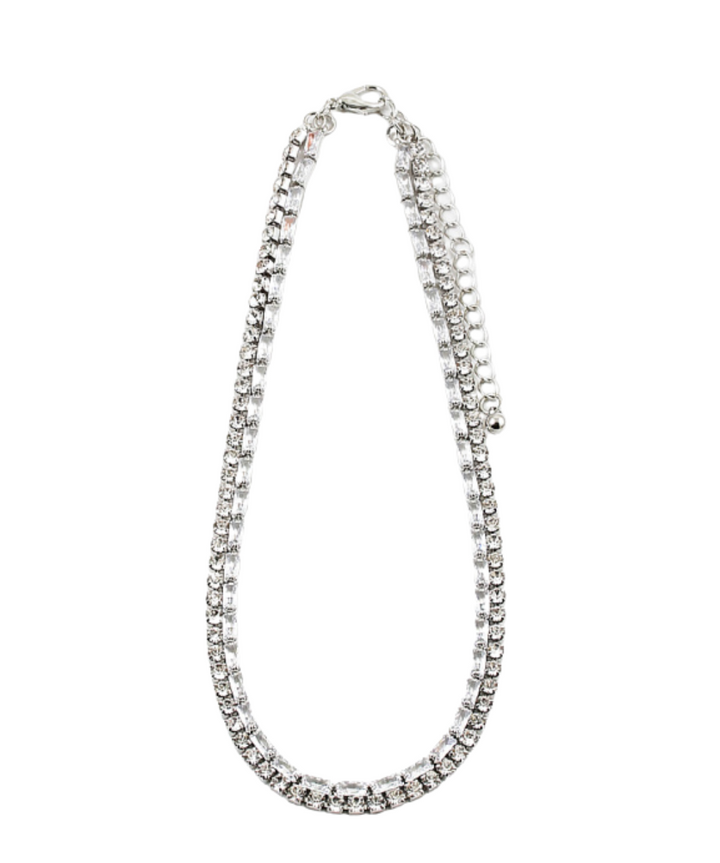 Stone Choker - Silver