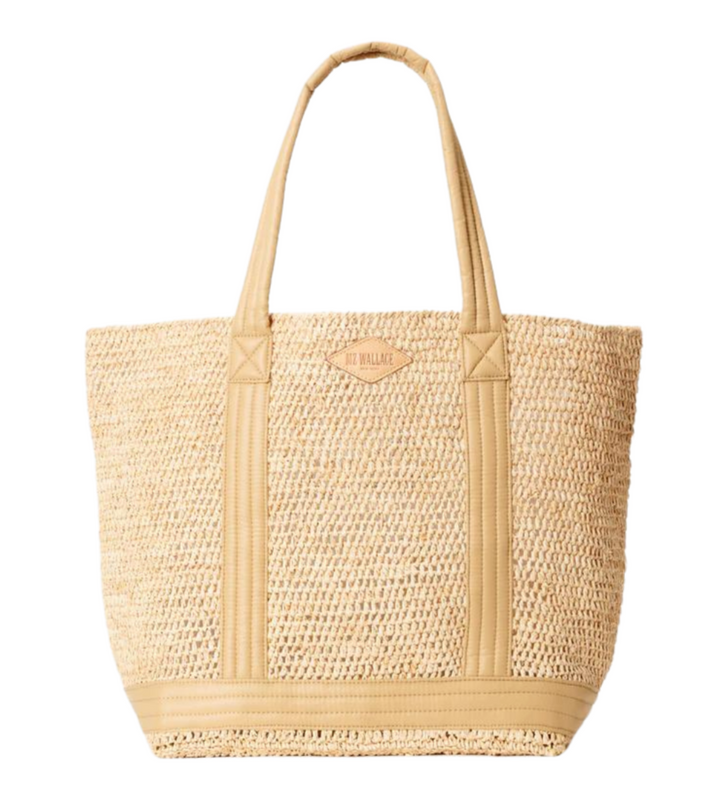 Large Raffia Tote - Camel