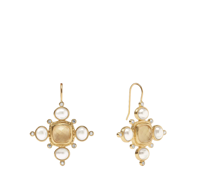 Tudor Earring - Iridescent Champagne