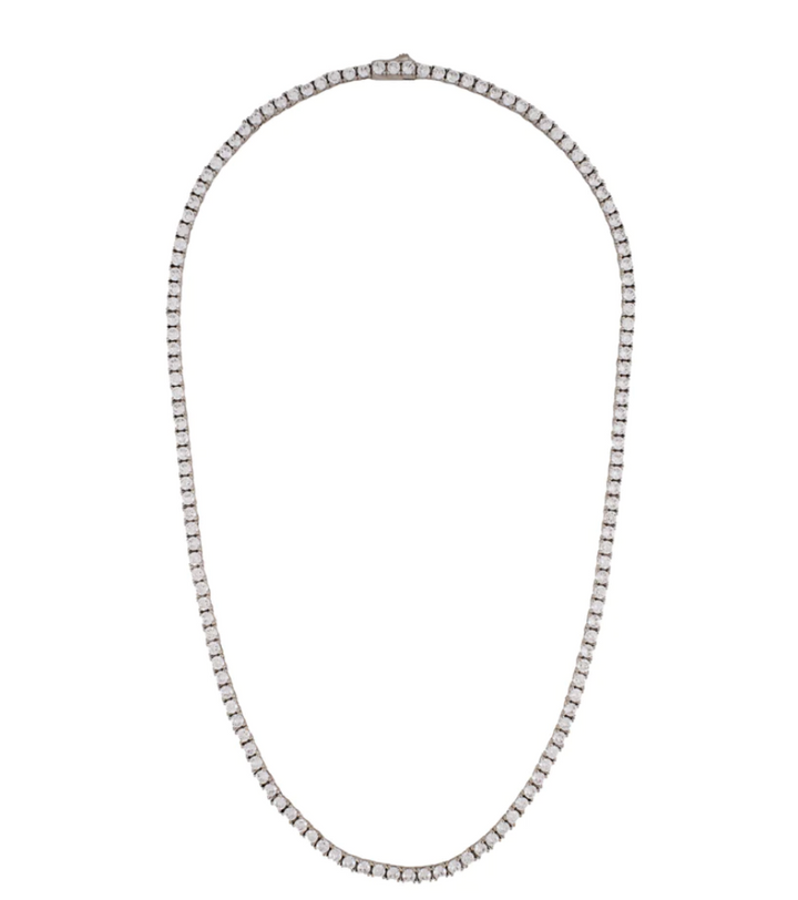 3mm Silver Tennis Necklace