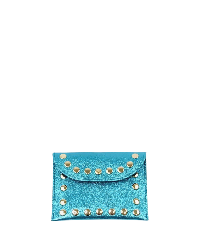 Studded Coin Purse - Turquoise