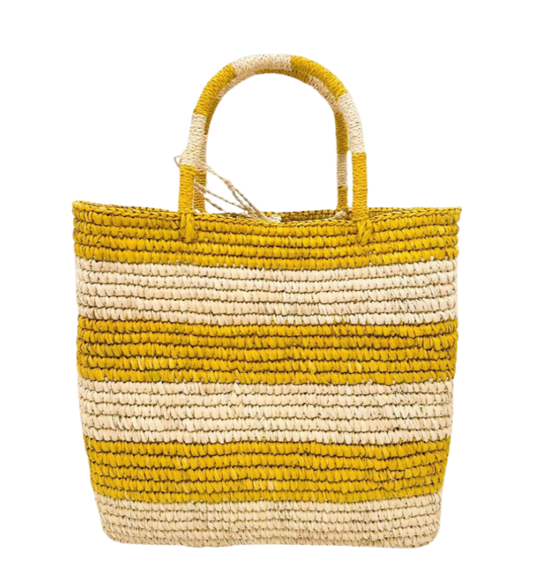 Crochet Tote Bag - Yellow