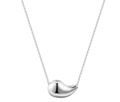 Teardrop Necklace - Silver