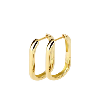 Medium Oval Earrings - Gold