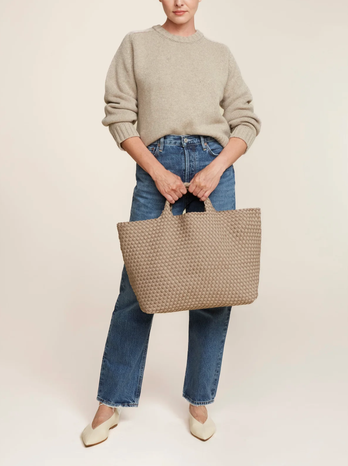 St Barths Large Tote - Cashmere