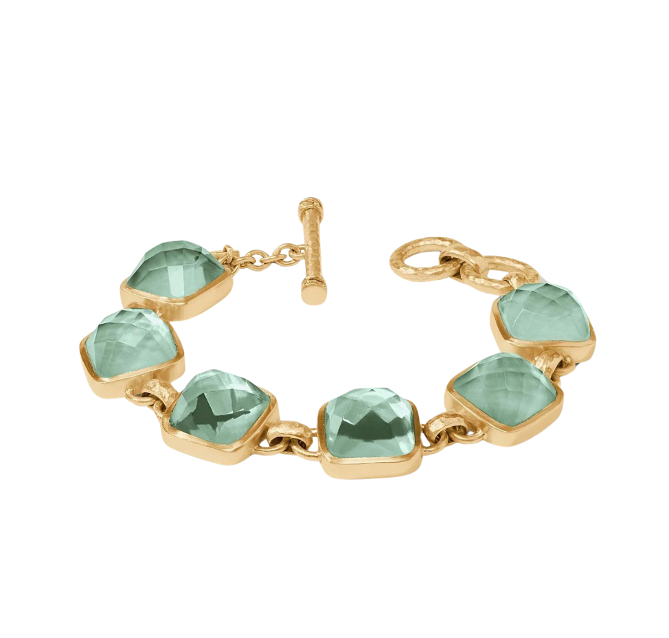 Catalina Stone Bracelet - Irid Aquamarine