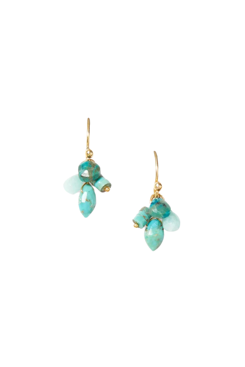 Hila Earrings - Turquoise Mix