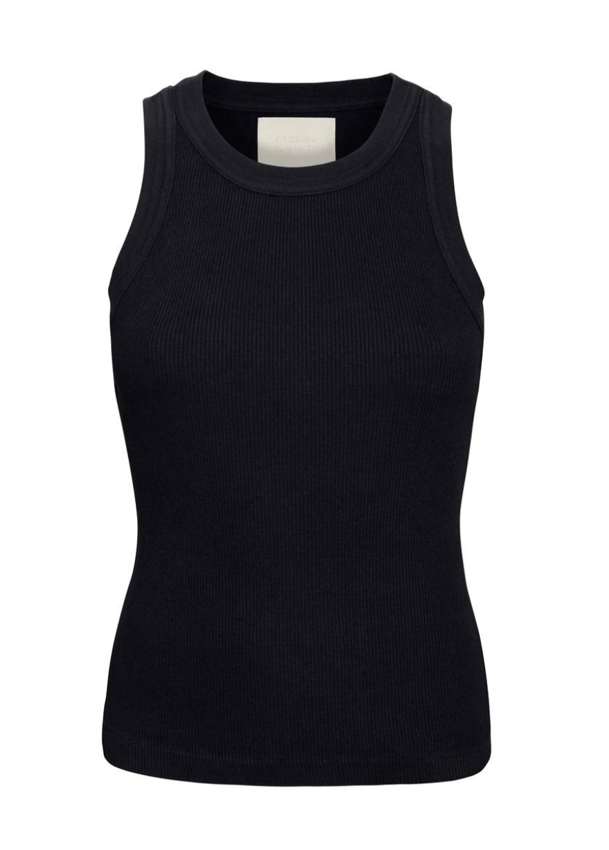 Isabel Rib Tank - Navy