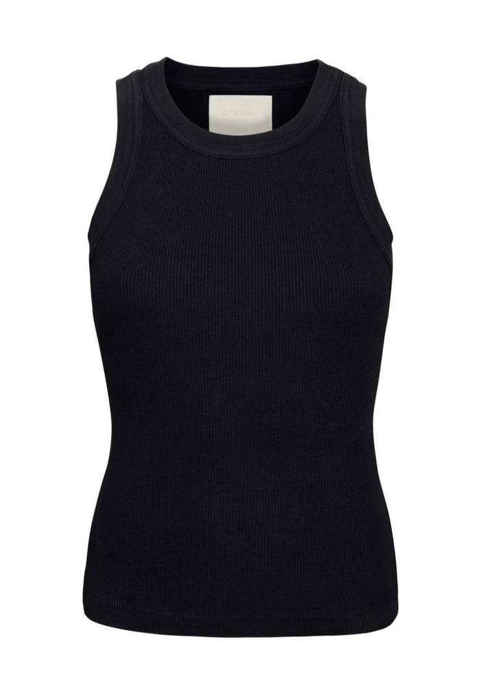 Isabel Rib Tank - Navy