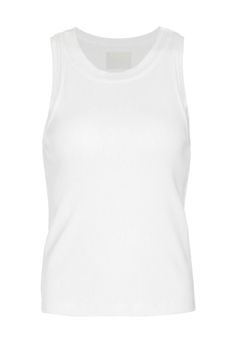 Isabel Rib Tank - White