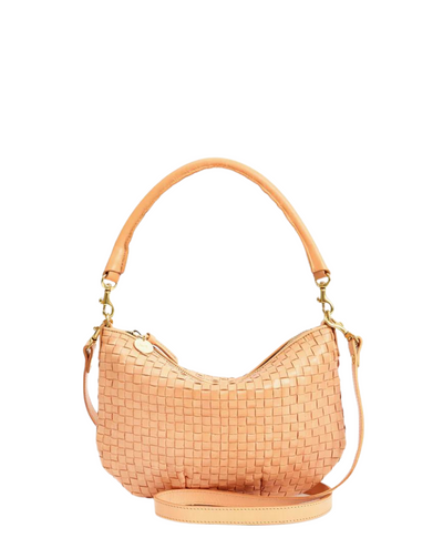 Petit Moyen Messenger - Bisque Woven Checker