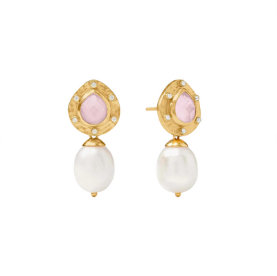 Clementine Pearl Drop Earring - Iridescent Rose