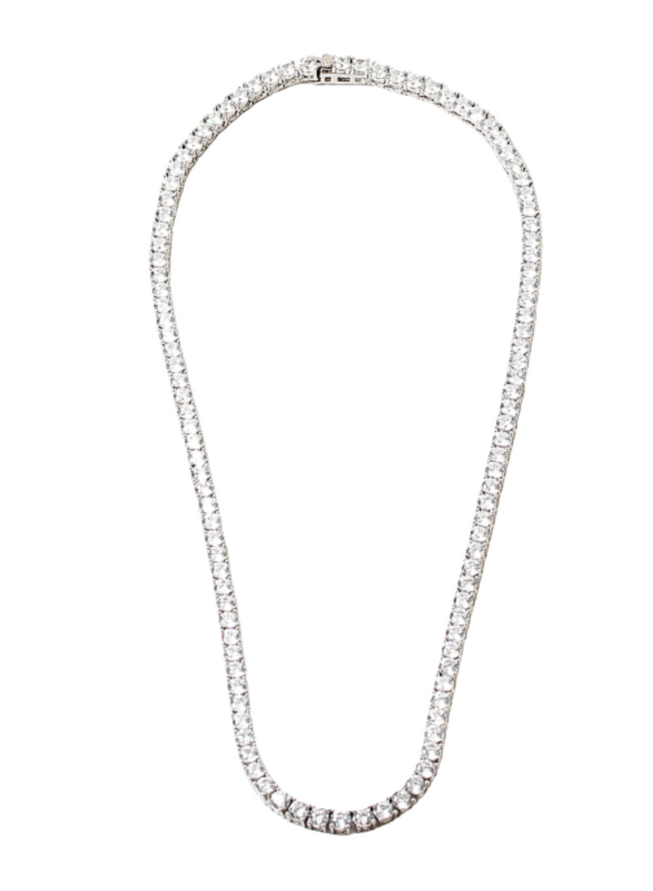 5mm Silver Tennis Necklace