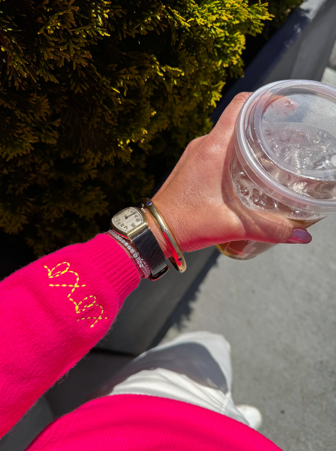 Janna Cashmere Cardigan- Dayglo