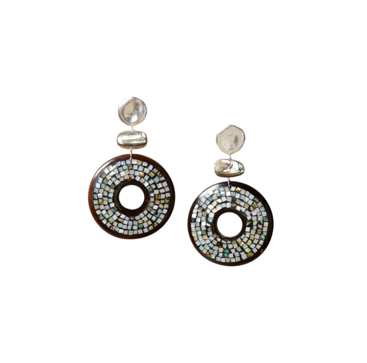 Isabella Earrings - Abalone Mix