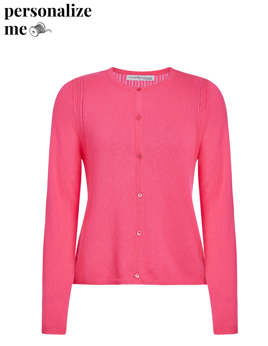 Janna Cashmere Cardigan- Dayglo