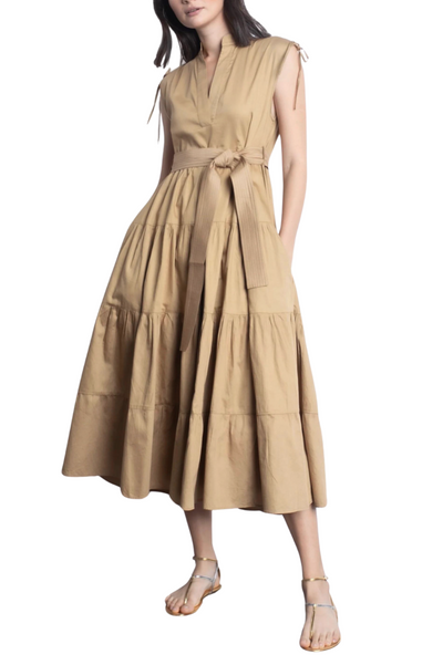 Virginia Midi Dress - Khaki