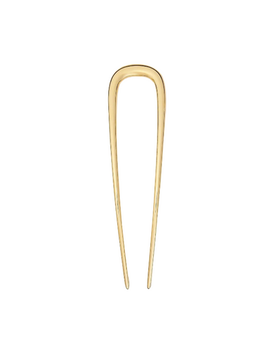 Midi Oval French Hair Pin - Gold