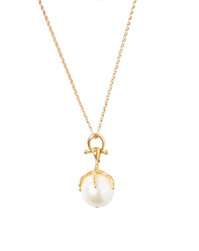 Lark Pendant Necklace - White Pearl