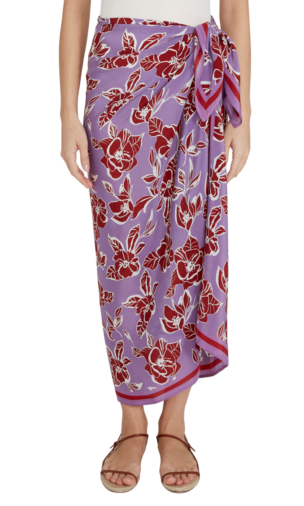 Floral Sarong - African Violet