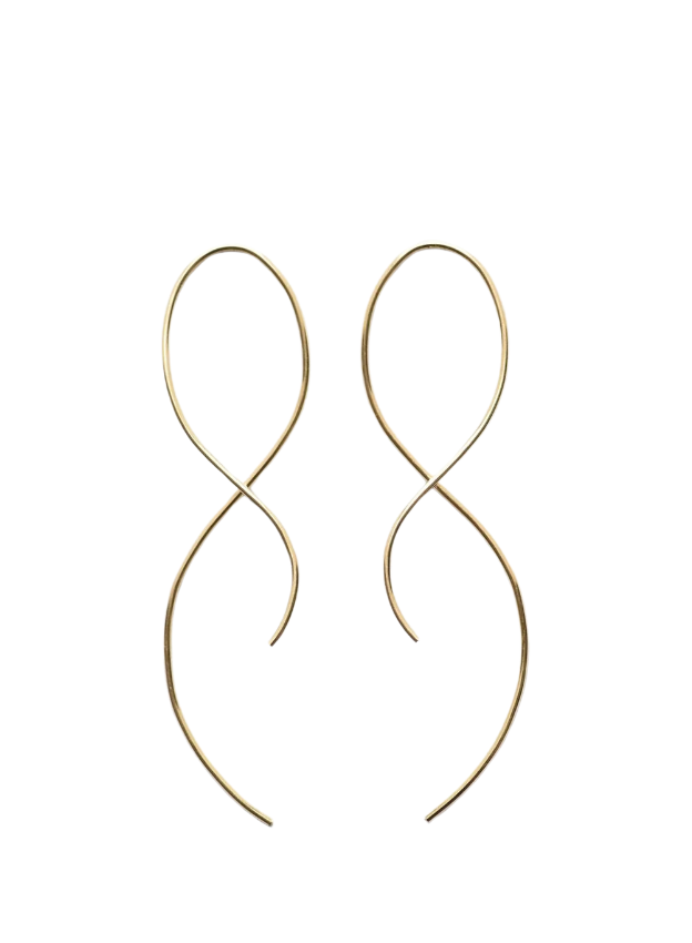 Twist Threader Earrings - Gold