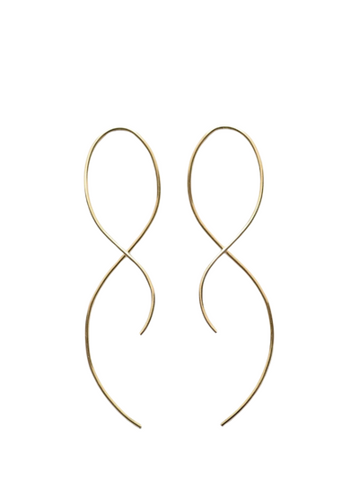 Twist Threader Earrings - Gold