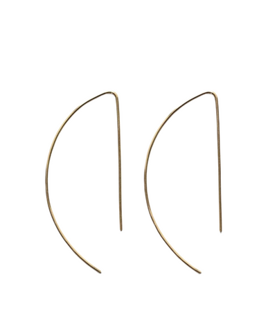 Half Circle Threader Earrings - Gold